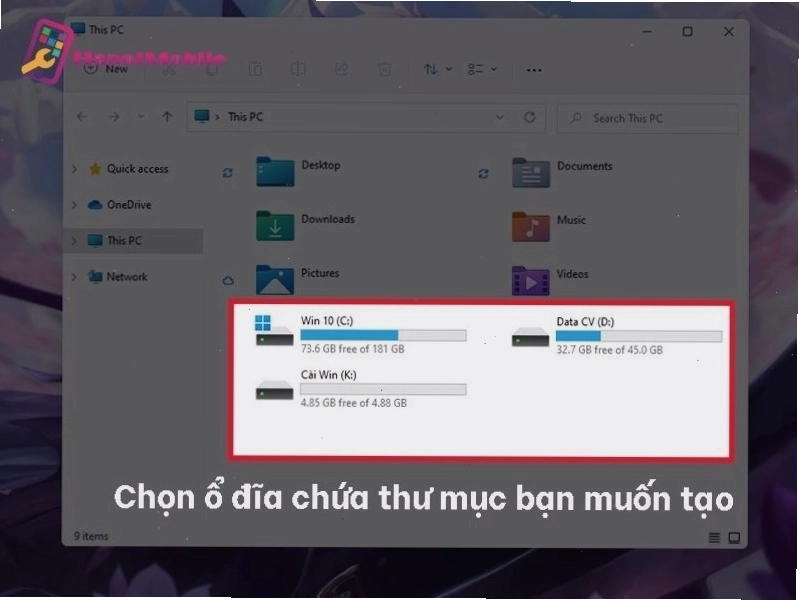 Tạo file trên máy tính bằng chuột phải