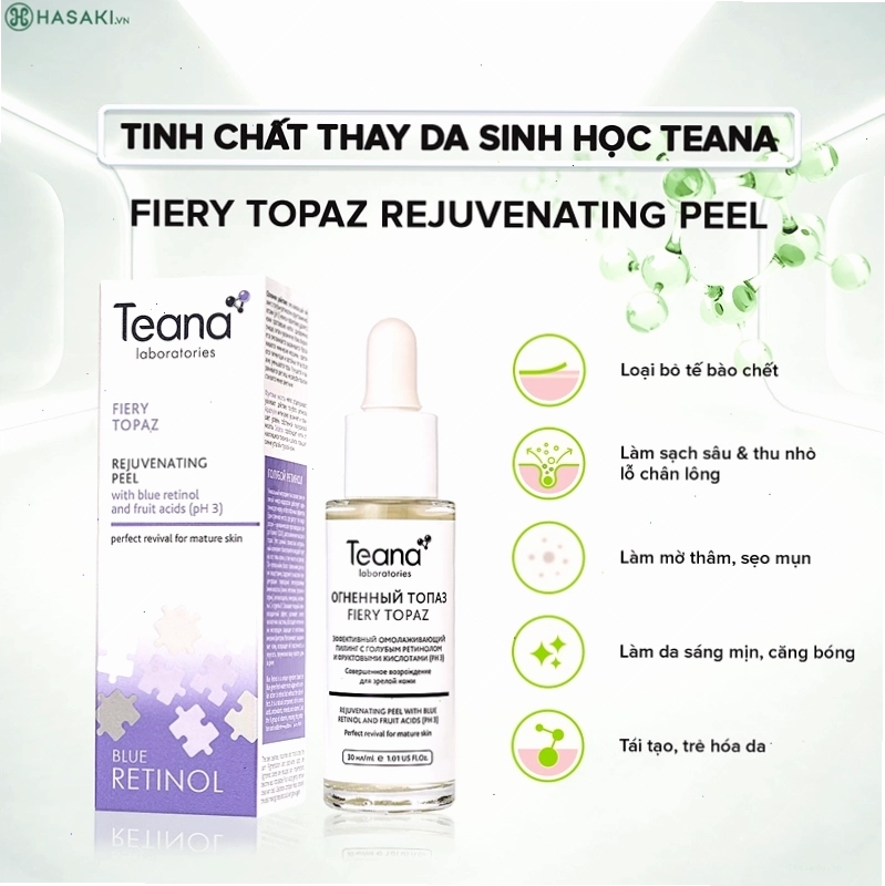 Tẩy da chết hóa học Teana - bổ sung cho routine da dầu mụn