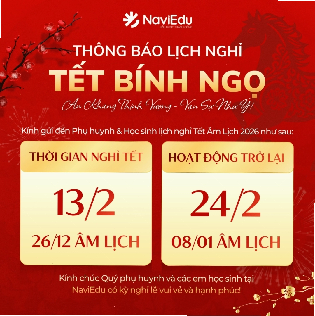 Thông báo lịch nghỉ Tết 2026
