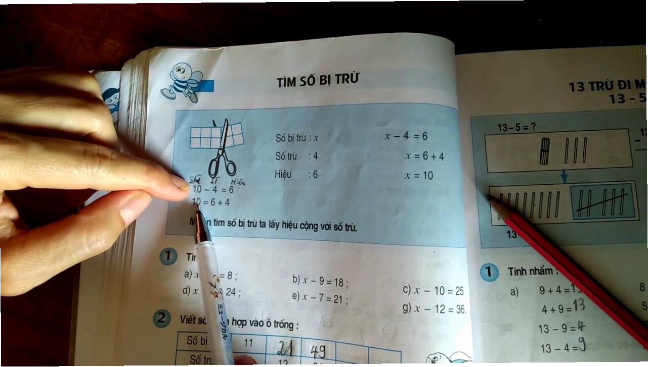Tìm x số bị trừ với hướng dẫn chi tiết