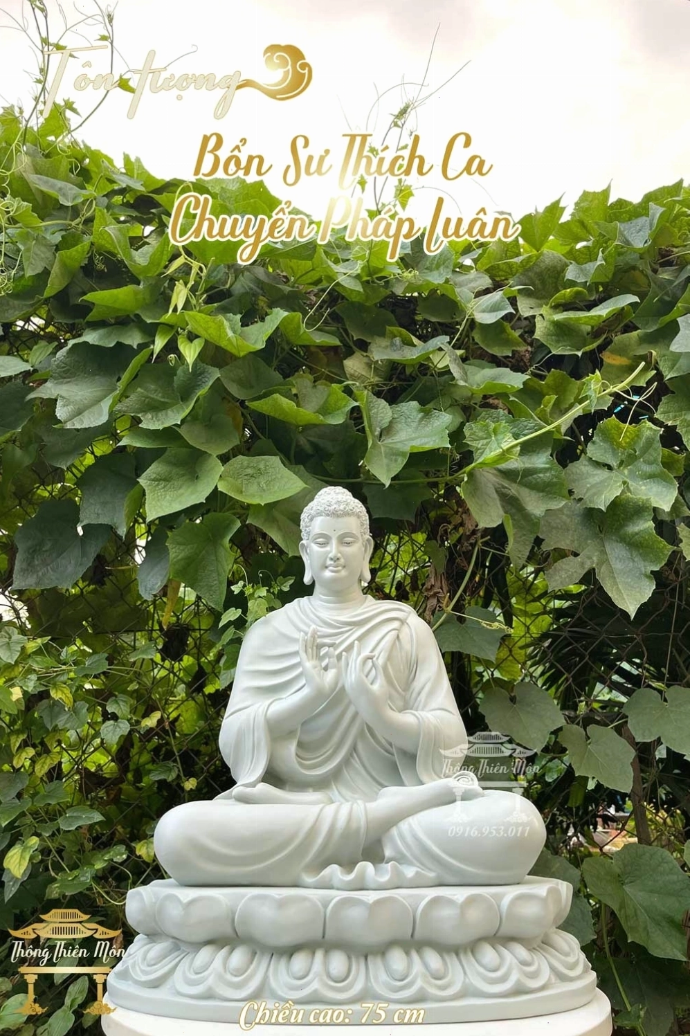Tôn tượng Đức Phật Thích Ca Mâu Ni thuyết pháp