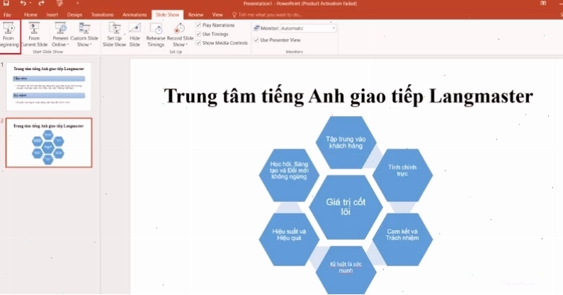 Trình chiếu slide thuyết trình hiệu quả