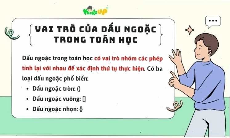 Vai trò của dấu ngoặc trong việc xác định thứ tự phép tính