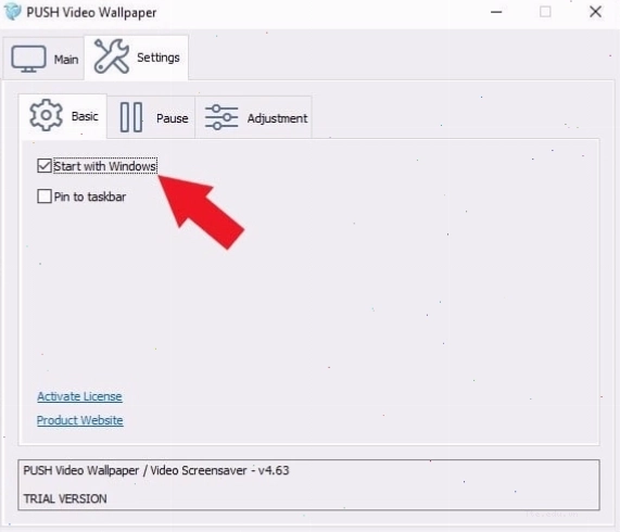 Ví dụ về hình nền động được cài đặt bằng PUSH Video Wallpaper