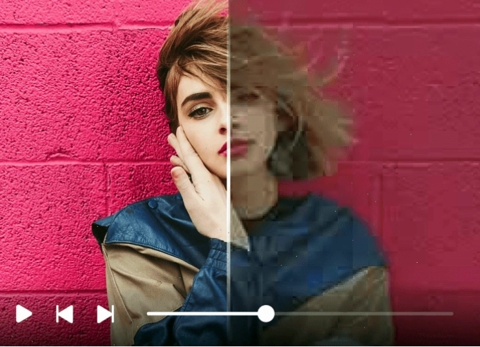 Video sắc nét sau khi xử lý bằng AI