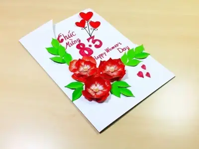Hướng dẫn cách làm thiệp mùng 8 tháng 3 đẹp mắt và ý nghĩa