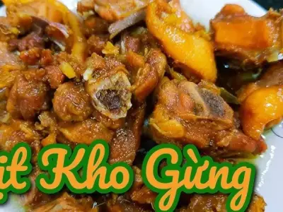 Cách làm vịt kho gừng thơm ngon dễ thực hiện tại nhà