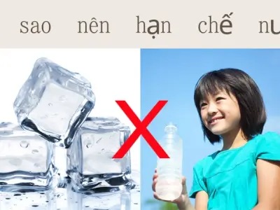 Tác hại của uống nước đá đối với hệ hô hấp và tiêu hóa