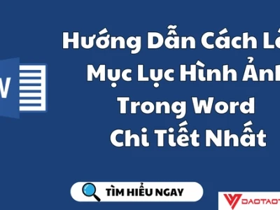 Hướng dẫn chi tiết cách làm mục lục hình ảnh trong Word