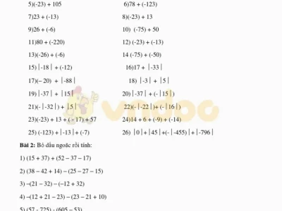 Quy tắc cộng trừ số âm dương: Hướng dẫn chi tiết cho học sinh